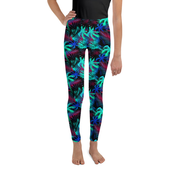 kids Hawaiian palm tree leggings