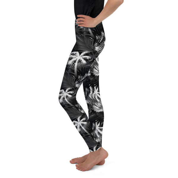 Tropical palm tree leggings for kids