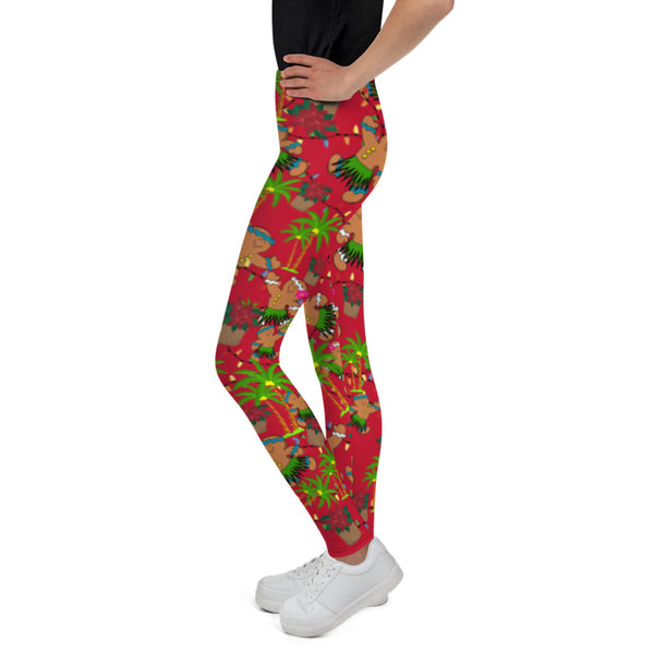 Kids Christmas Palm Tree Leggings