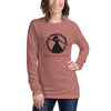 There's Always Time for Hula Unisex Long Sleeve Tee Female Silouette Design