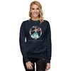 There's Always Time for Hula Unisex Sweatshirt with Female Watercolor Design