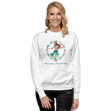 There's Always Time for Hula Unisex Sweatshirt with Female Watercolor Design