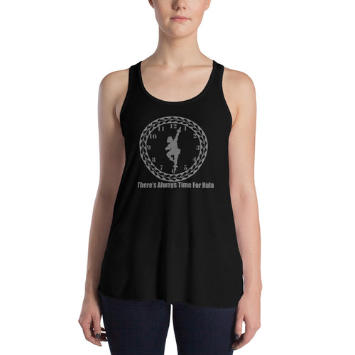 There's Always Time for Hula Women's Flowy Racerback Tank Male Kahiko Dancer