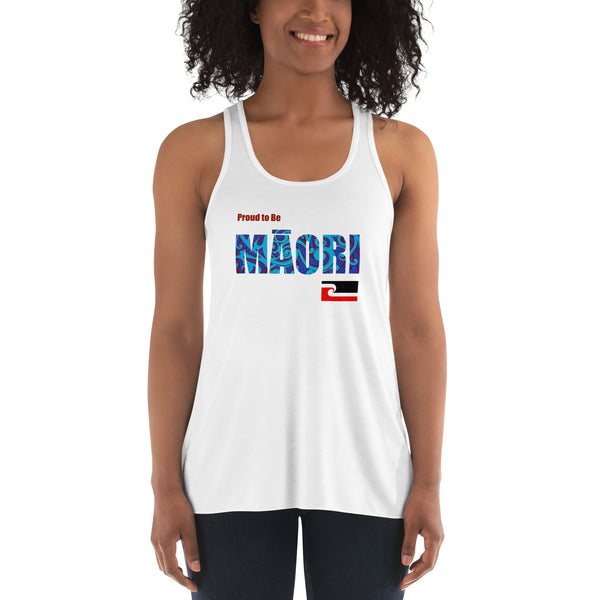 Proud to Be Māori Women's Flowy Racerback Tank