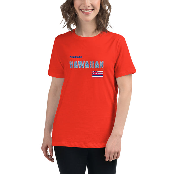 Proud to Be Hawaiian Tattoo Style Women's Relaxed T-Shirt