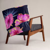 Bright Pink Hibiscus design 2 super soft Throw Blanket - Size - 50