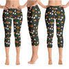 Hawaiian Halloween capri leggings