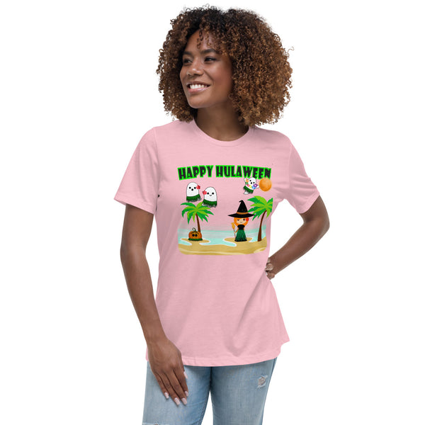 Happy Hulaween Fitted T shirt