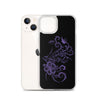 Purple Hibiscus Tattoo Tropical Flowers Hawaiian Floral iPhone Case 11 12 13 (Pro Pro max Mini) 7 8 plus SE XR, X, XS, Xs max