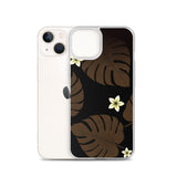 Monstera Leaf and Plumeria iPhone Case -  iPhone Case 11 12 13 (Pro Pro max Mini) 7 8 plus SE XR, X, XS, Xs max