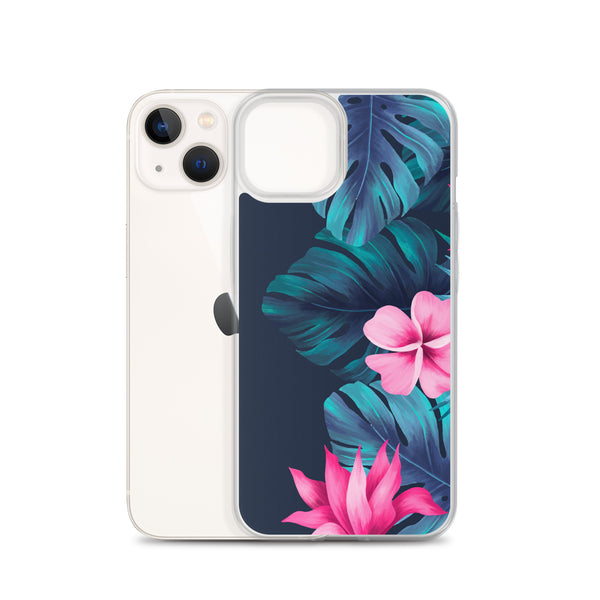 Tropical Flowers and Ferns iPhone Case -  iPhone Case 11 12 13 (Pro Pro max Mini) 7 8 plus SE XR, X, XS, Xs max