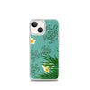 Honu (Hawaiian Sea Turtle) with Ferns and Plumerias Tattoo iPhone Case -  iPhone Case 11 12 13 (Pro Pro max Mini) 7 8 plus SE XR, X, XS, Xs max