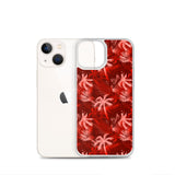 Palm Tree iPhone Case - Red -  iPhone Case 11 12 13 (Pro Pro max Mini) 7 8 plus SE XR, X, XS, Xs max