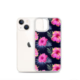 Bright Pink Hibiscus iPhone Case - iPhone Case 11 12 13 (Pro Pro max Mini) 7 8 plus SE XR, X, XS, Xs max