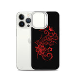 Hibiscus Tattoo iPhone Case - Red -  iPhone Case 11 12 13 (Pro Pro max Mini) 7 8 plus SE XR, X, XS, Xs max