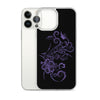 Purple Hibiscus Tattoo Tropical Flowers Hawaiian Floral iPhone Case 11 12 13 (Pro Pro max Mini) 7 8 plus SE XR, X, XS, Xs max