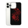 Hibiscus Tattoo iPhone Case - Red -  iPhone Case 11 12 13 (Pro Pro max Mini) 7 8 plus SE XR, X, XS, Xs max