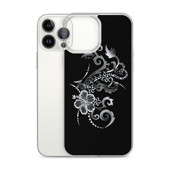 Hibiscus Tattoo iPhone Case - White -  iPhone Case 11 12 13 (Pro Pro max Mini) 7 8 plus SE XR, X, XS, Xs max