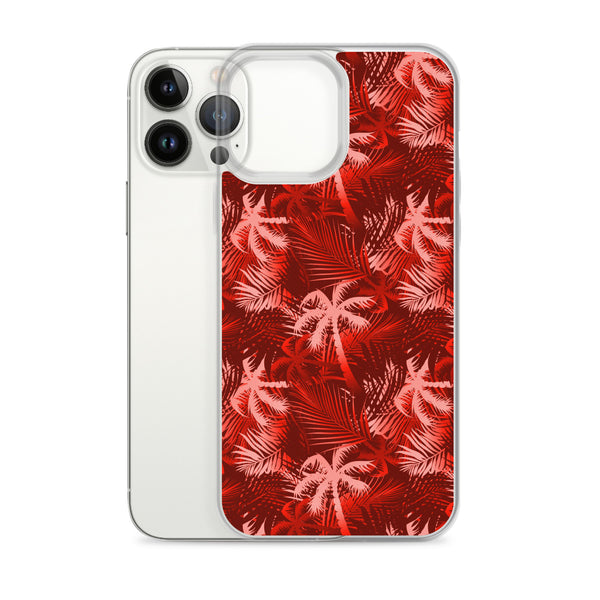 Palm Tree iPhone Case - Red -  iPhone Case 11 12 13 (Pro Pro max Mini) 7 8 plus SE XR, X, XS, Xs max