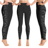 Polynesian tattoo yoga leggings