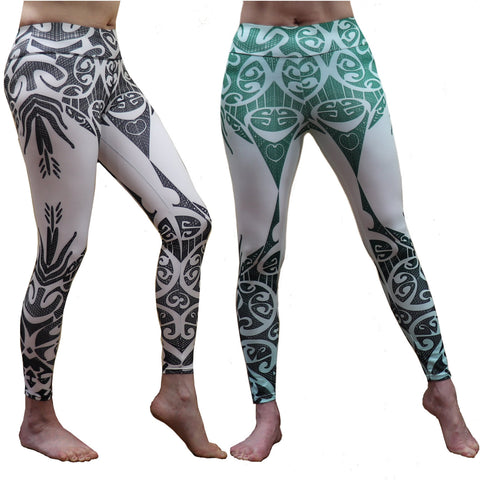 Malosi Samoan - Maori Fusion Tattoo Inspired Long Yoga Pants
