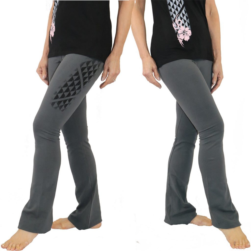 Cotton Spandex Long Boot Cut Yoga Pants - Kuahiwi (Mountain) Collectio –  Ori Active