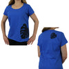 blue Monstera Leaf t shirt