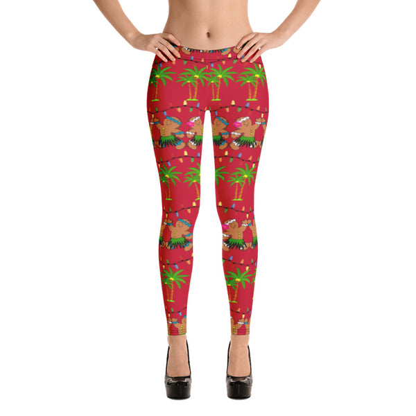 Christmas in Hawaii Leggings up to size 6XL - 4 Color Choices