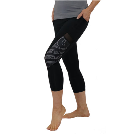 Cotton Spandex Long Boot Cut Yoga Pants - Kuahiwi (Mountain) Collection