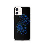 blue iphone hibiscus case
