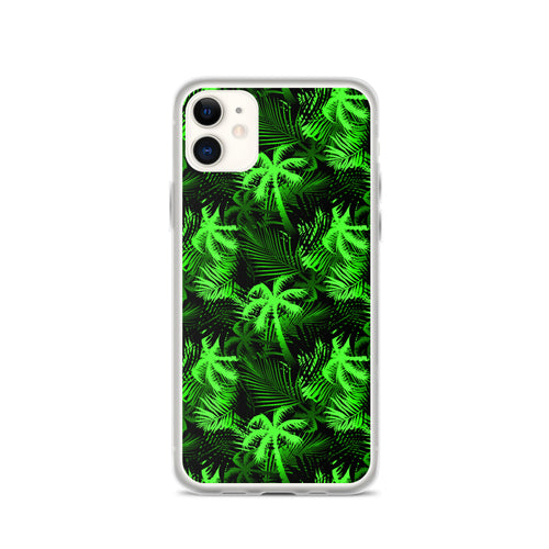 lime palm tree iphone case