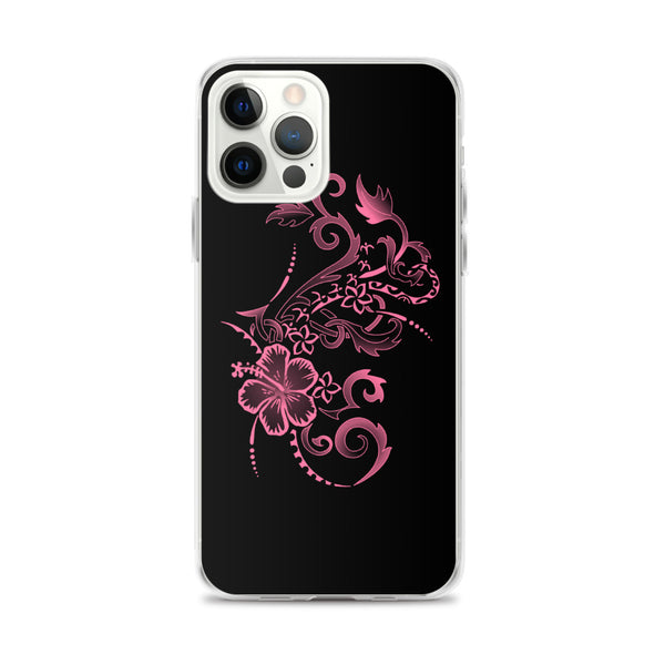 pink hibiscus iphone case tattoo