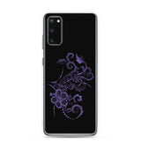 purple hibiscus samsung galaxy case