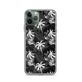 black and white fern iphone case