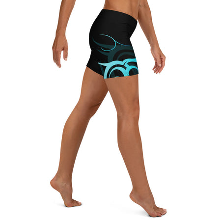 Malosi Samoan- Maori Fusion Tattoo Long Yoga Pants / Leggings - Short Inseam Available & Sizes up to 3XL