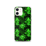 lime green palm tree iphone case