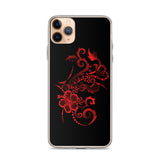 red hibiscus tattoo iphone case