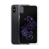 purple tropical iphone case