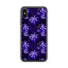 purple fern palm tree iphone case