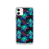 palm tree multi colored iphone case