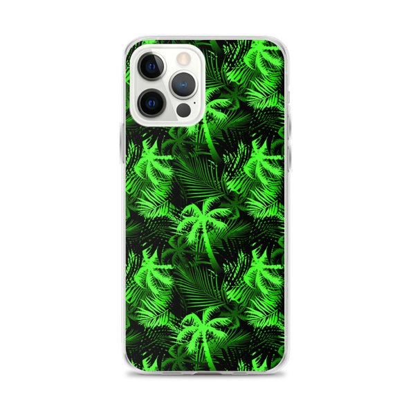 green palm tree fern iphone case