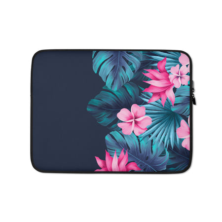 Bright Pink Hibiscus Laptop Sleeve / Case