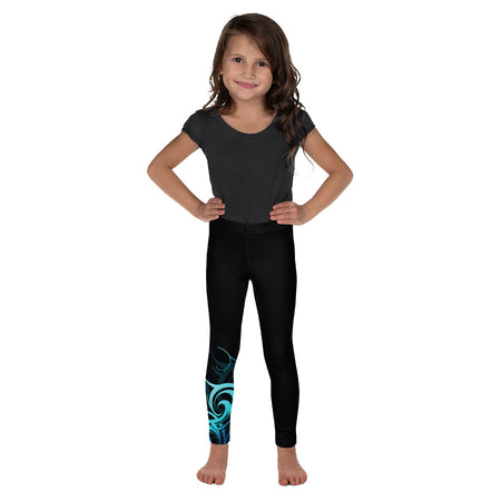 Hawaiian Plumeria Toddler & Youth Leggings - Choice of Design on one leg or both