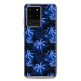 blue palm tree phone case