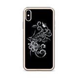 hibiscus iphone case white