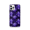 purple and black palm tree iphone case