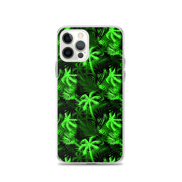 lime green fern iphone case