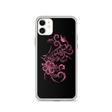pink hibiscus iphone case