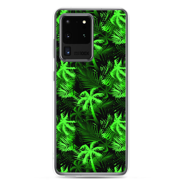palm tree samsung galaxy green case