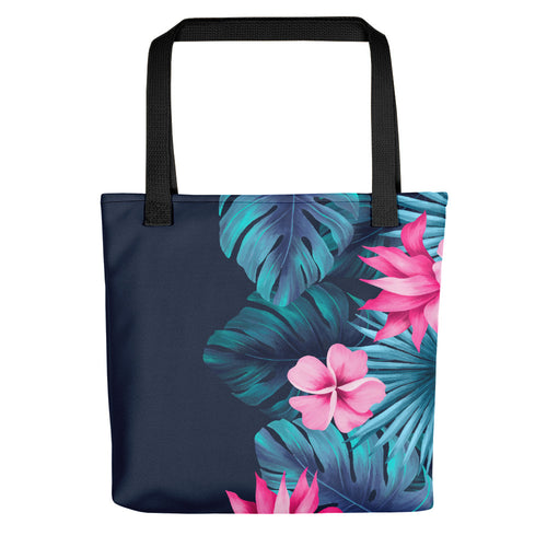 Hawaiian floral tote bag